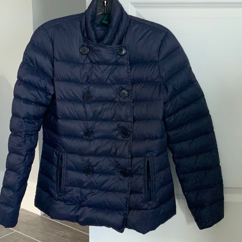Navy Blue Light Weight Down Jacket - image 1